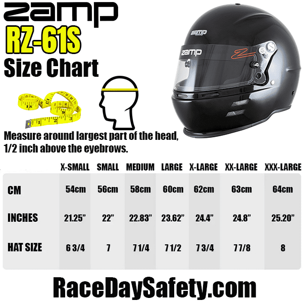 Zamp RZ-61S Racing Helmet Gloss Black <br>Snell SA2025