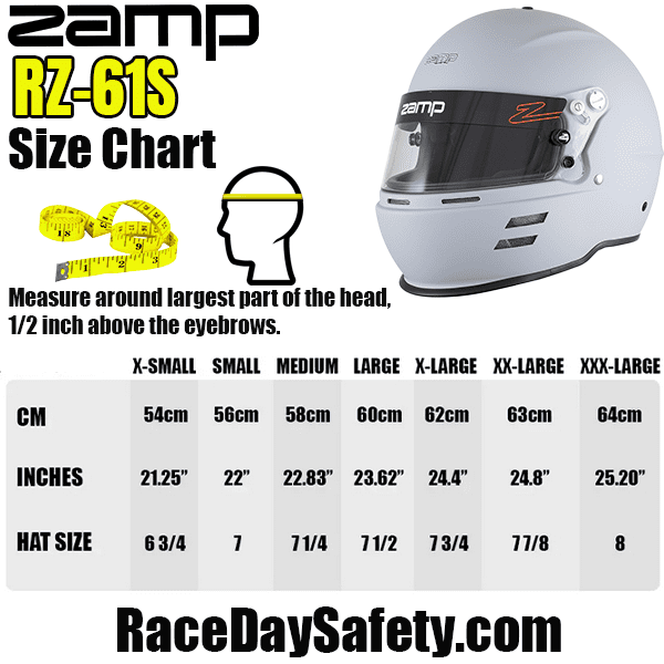 Zamp RZ-61S Racing Helmet Matte Gray <br>Snell SA2025