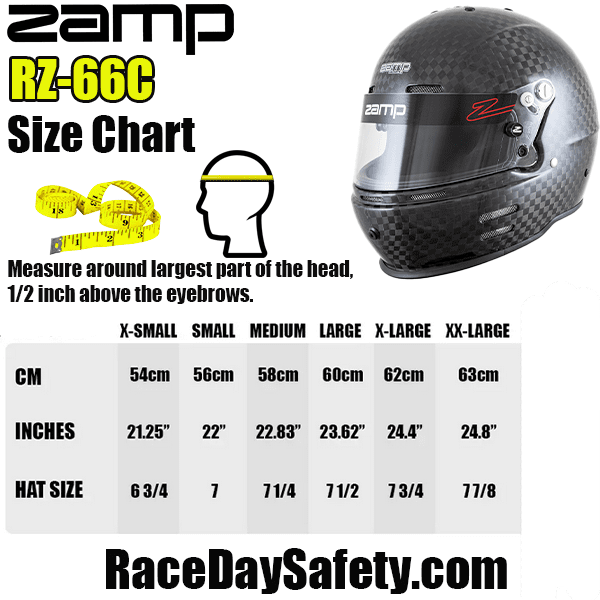 Zamp RZ-66C Racing Helmet GLOSS Carbon <br>Snell SA2025 