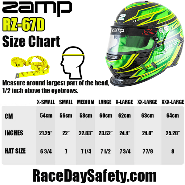 Zamp RZ-67D Racing Helmet Flo Green/Light Green <br>Snell SA2025