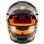 Zamp RZ-67D Racing Helmet Flo Orange Carbon Graphic <br>Snell SA2025