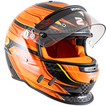 Zamp RZ-67D Racing Helmet Flo Orange Carbon Graphic <br>Snell SA2025