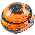 Zamp RZ-67D Racing Helmet Flo Orange Carbon Graphic <br>Snell SA2025