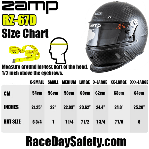 Zamp RZ-67D Racing Helmet MATTE Carbon <br>Snell SA2025 