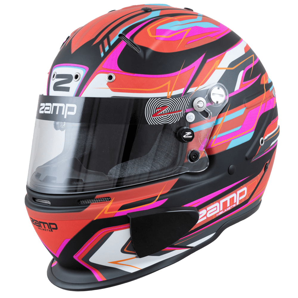 Motocross Helmet Zamp RZ-65D Carbon Graphic Racing Helmet---Snell