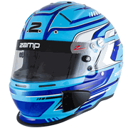 Zamp RZ-70S Racing Helmet Blue Graphic <br>Snell SA2025