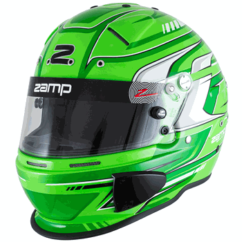 Zamp RZ-70S Racing Helmet Green Graphic <br>Snell SA2025