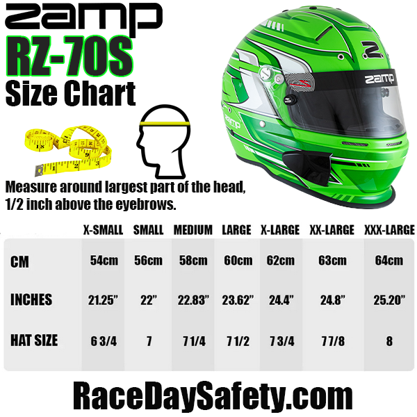 Zamp RZ-70S Racing Helmet Green Graphic <br>Snell SA2025