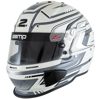 Zamp RZ-70S Racing Helmet Grey Graphic <br>Snell SA2025