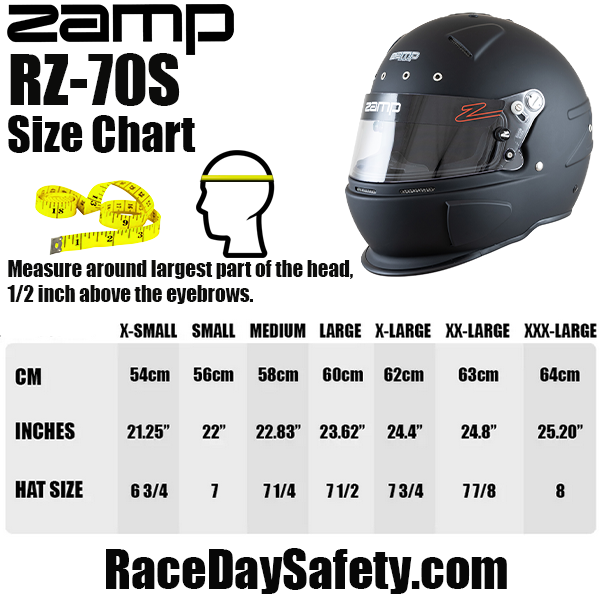 Zamp RZ-70S Racing Helmet Matte Black <br>Snell SA2025
