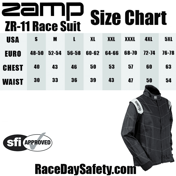 Zamp ZR-11 Race Jacket Black <br>SFI 3.2A/1