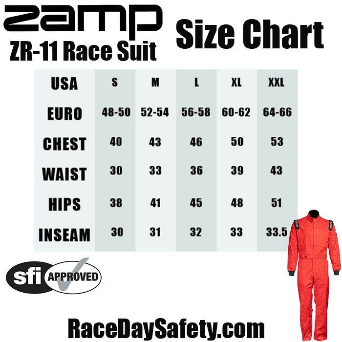 Zamp ZR-11 Race Suit Red <br>SFI 3.2A/1