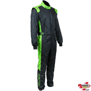 Zamp ZR-40 Race Suit Black/Green <br>SFI 3.2A/5