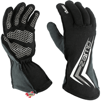 Zamp ZR-60 Race Gloves Black <br>SFI 3.3/5