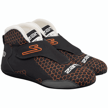 Zamp ZR-60 "No Laces" Race Shoes Honeycomb Orange <br>SFI 3.3/5