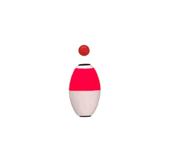 Comal Tackle Popping Floats With Metal Eye - Red/White - Lot Of 100 For Fishing