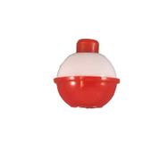 Round Plastic Snap-on Float 1" / Red-White / 50 per bag.