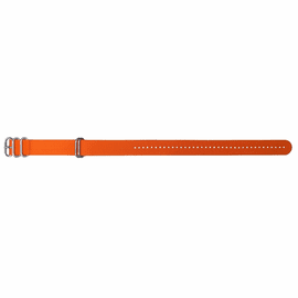 22mm -17" Inch length Pro Divers Orange  Ballistic Nylon 5 Ring Strap -Strongest Nylon- Heavy Duty Buckle