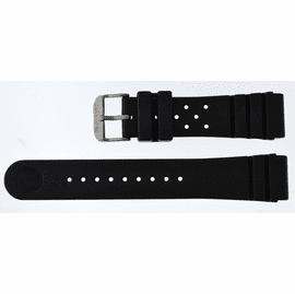 22mm Italian Rubber Strap Old Skool SOFT  Vent Diver Design