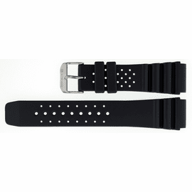 22mm Italian Rubber Strap Vent Diver Design