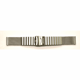 22MM MESH BRACELET STAINLESS STEEL STRAIGHT END UNIVERSAL FIT