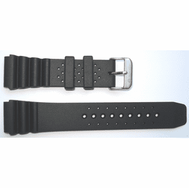 22mm Silicon Dive Strap "Deep Blue" Logo on buckle