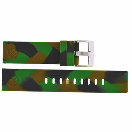 22MM STRAIGHT END CAMOFLAUGE STRAP LIGHT GREEN