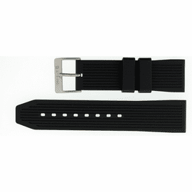 24mm Italian Rubber Strap Stripe Design