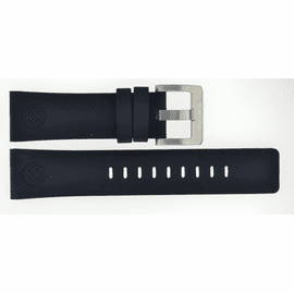 24mm Silicon Strap BLACK