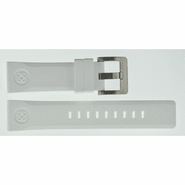 24mm Soft Silicon Strap WHITE