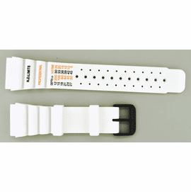 24mm Vent Rubber strap ND LIMITS White SS/ PVD
