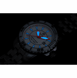 Blue Tech White Dial lume