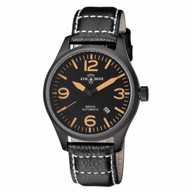 BRAVO AUTOMATIC PVD BLACK CASE BLACK ORANGE DIAL