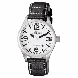 BRAVO AUTOMATIC  STAINLESS CASE WHITE BLACK DIAL