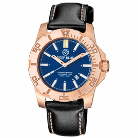 BRONZE CuSn6 DAYNIGHT TRITIUM T-100 AUTOMATIC DIVER BLUE