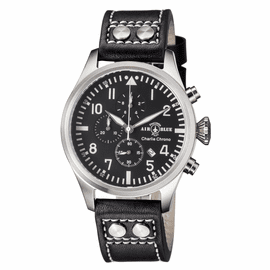 CHARLIE CHRONOGRAPH STAINLESS CASE BLACK WHITE  DIAL