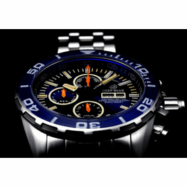 Daynight 65 T-100 Tritium Automatic Swiss Chronograph- Blue