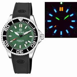 DAYNIGHT COMMANDER T-100 AUTOMATIC BLACK BEZEL - GREEN DIALSTRAP 