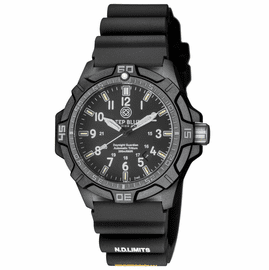 DAYNIGHT GUARDIAN AUTOMATIC TRITIUM POLY CARBON CASE BLACK/GREY  BEZEL  YELLOW / BLUE TUBES