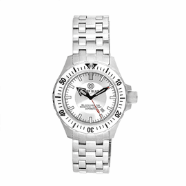 DAYNIGHT MIL OPS TRITIUM T-100 CERAMIC WHITE BEZEL -WHITE DIAL