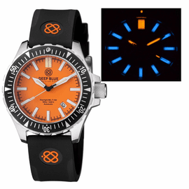 DAYNIGHT MIL T100  TRITIUM BLUE FLAT TUBES -ORANGE DIAL