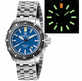 DAYNIGHT MIL T100  TRITIUM GREEN FLAT TUBES- BLUE DIAL BRACELET