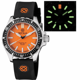 DAYNIGHT MIL T100  TRITIUM GREEN FLAT TUBES -ORANGE DIAL