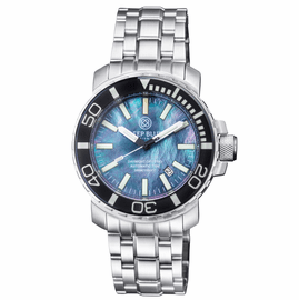 DAYNIGHT OPS PRO TRITIUM TUBES  AUTOMATIC 46MM SAPPHIRE LUMINOUS BEZEL BLACK MOTHER OF PEARL DIAL - BRACELET 
