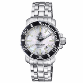 DAYNIGHT OPS PRO TRITIUM TUBES  AUTOMATIC 46MM SAPPHIRE LUMINOUS BEZEL WHITE MOTHER OF PEARL DIAL - BRACELET
