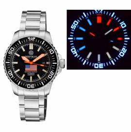 DAYNIGHT PATRIOT USA ORANGE HANDS TRITIUM TUBES T-100 BRACELET