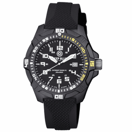 DAYNIGHT PC TRITIUM DIVER WATCH  BLACK/ 1/4 YELLOW