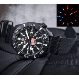 DAYNIGHT PC USA BLACK/ WHITE BEZEL TRITIUM AUTOMATIC T-100 SPECIAL EDITION