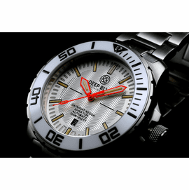 DAYNIGHT -RECON  T100 TRITIUM SWISS MADE WHITE DIAL ORANGE HANDS RARE 2015 MODEL