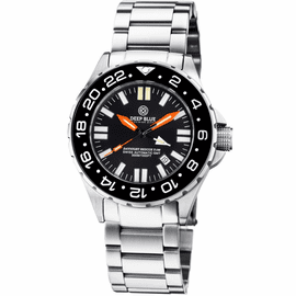 DAYNIGHT RESCUE GMT T-100 SWISS AUTO ETA 2893-2 BLACK/ORANGE